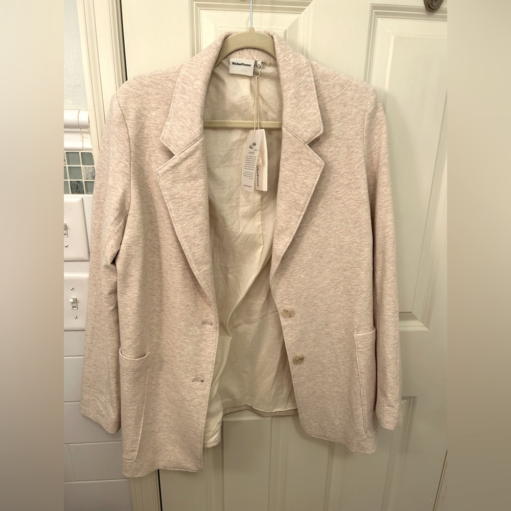 RicherPoorer cotton blazer size Large